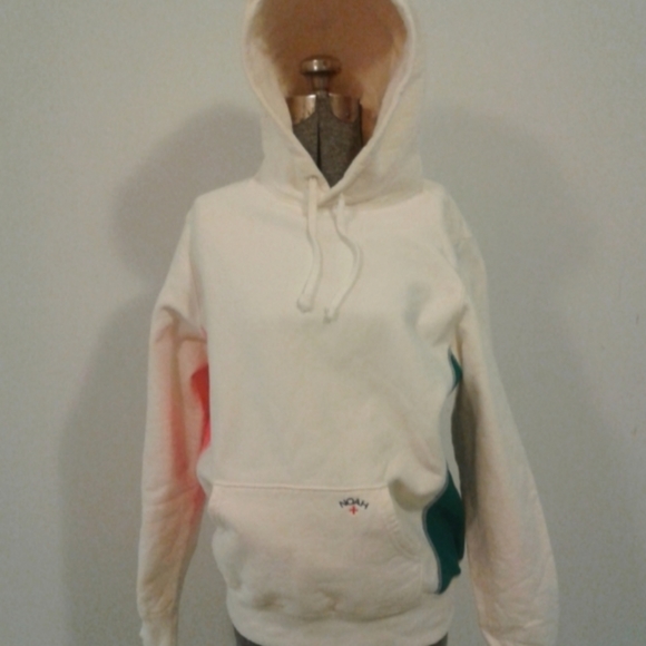 Noah Tri-Color Hoodie Sweatshirt color block Size S made in Canada unisex - Picture 5 of 6